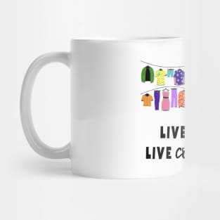 Colorful life in dress in Pride colors Mug